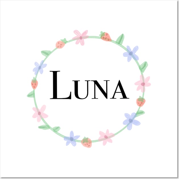 Luna ñame design Wall Art by artoftilly